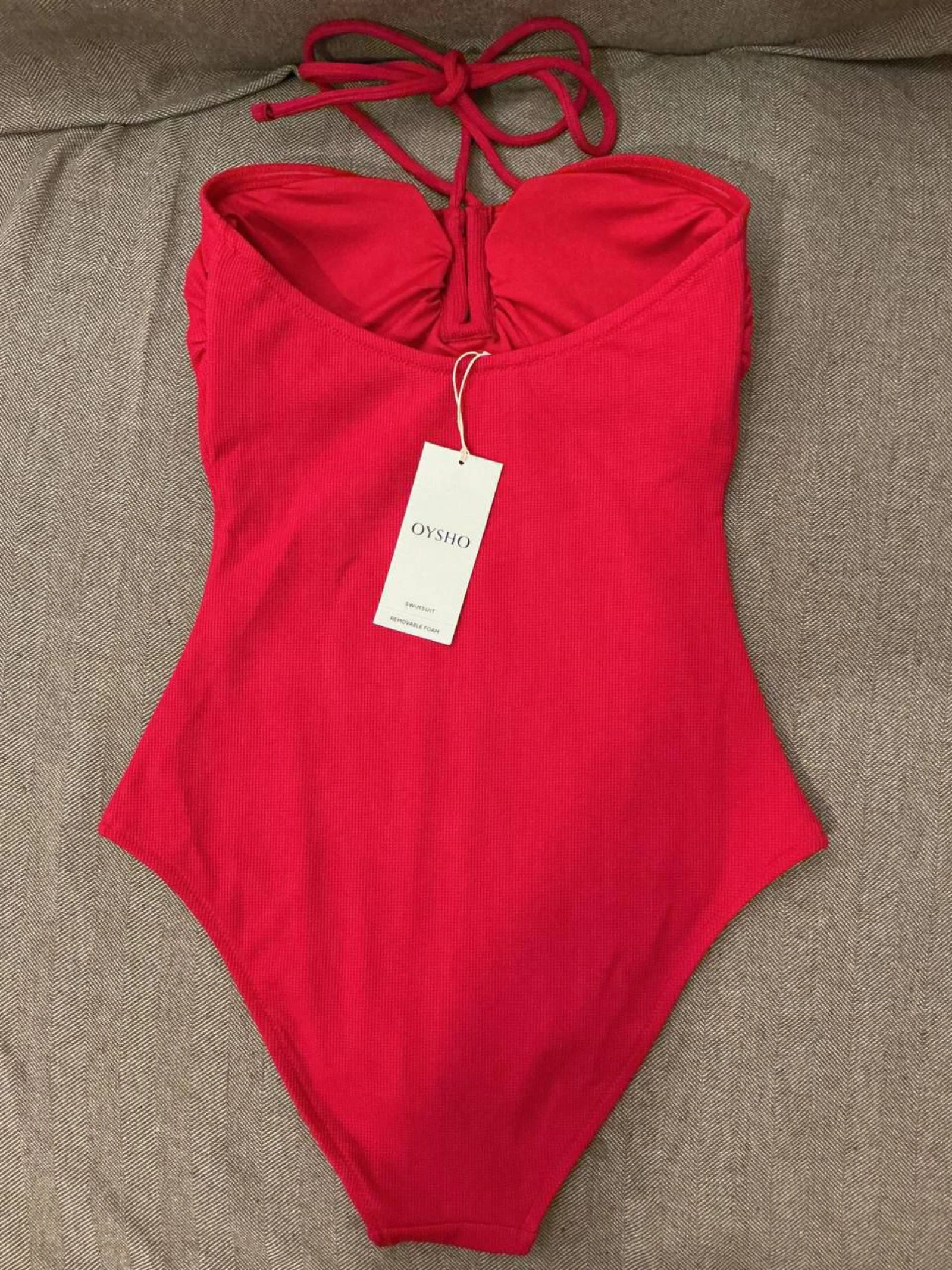 Maiô 1 Peça Feminino Oysho Vermelho Tamanho 36 – photo 2